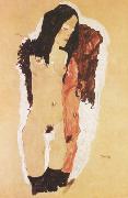 Egon Schiele Two Reclining Girls (mk12) Sweden oil painting artist